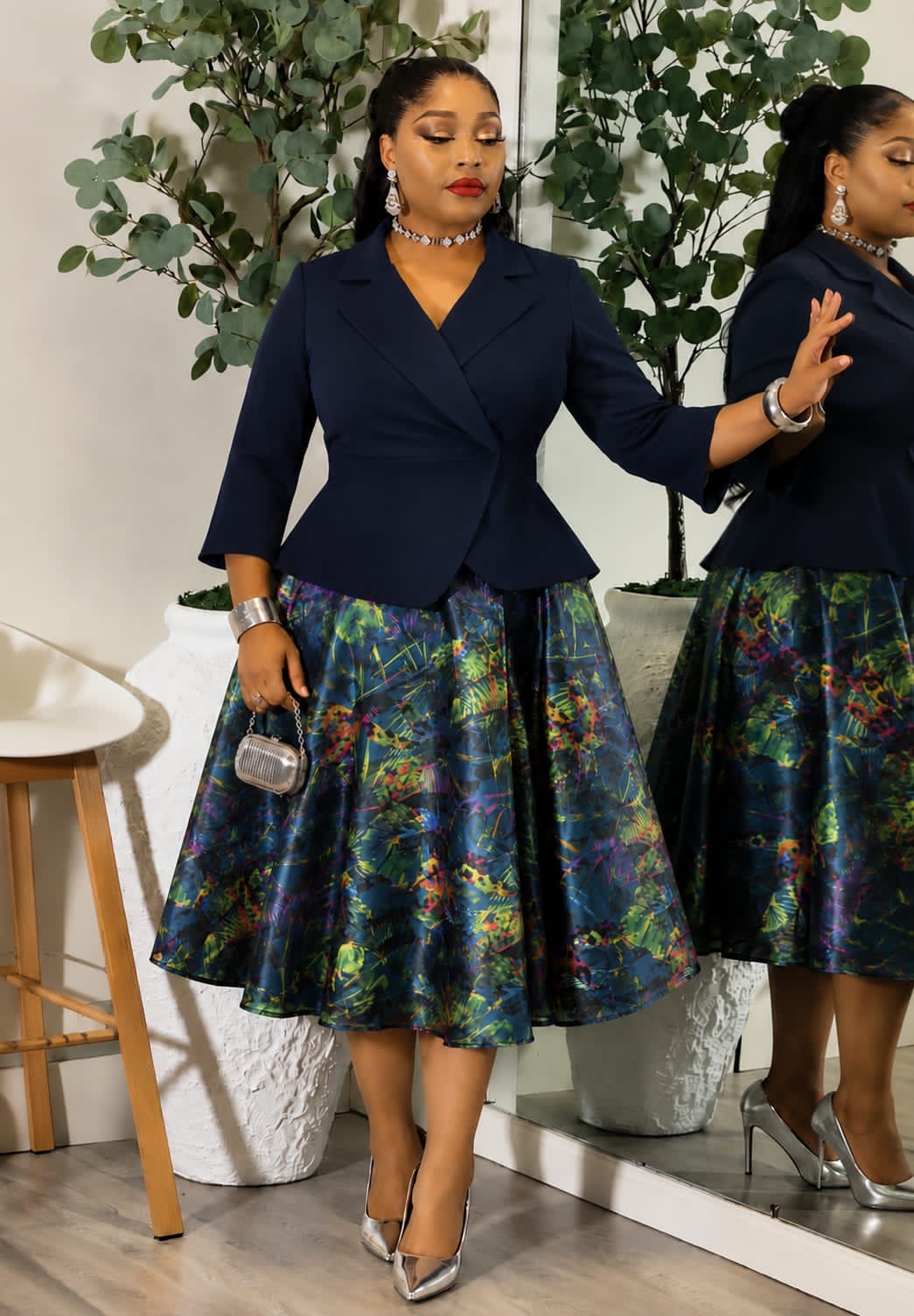 Dress Blue Floral