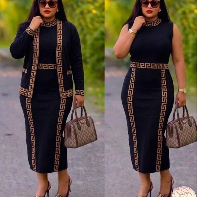 Black Brown Wool Set